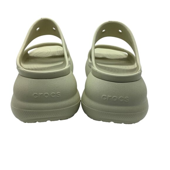 Crocs Unisex Classic Mega Crush Sandals Cream Women Size 9 Lightweight Slip-On - Picture 3 of 8